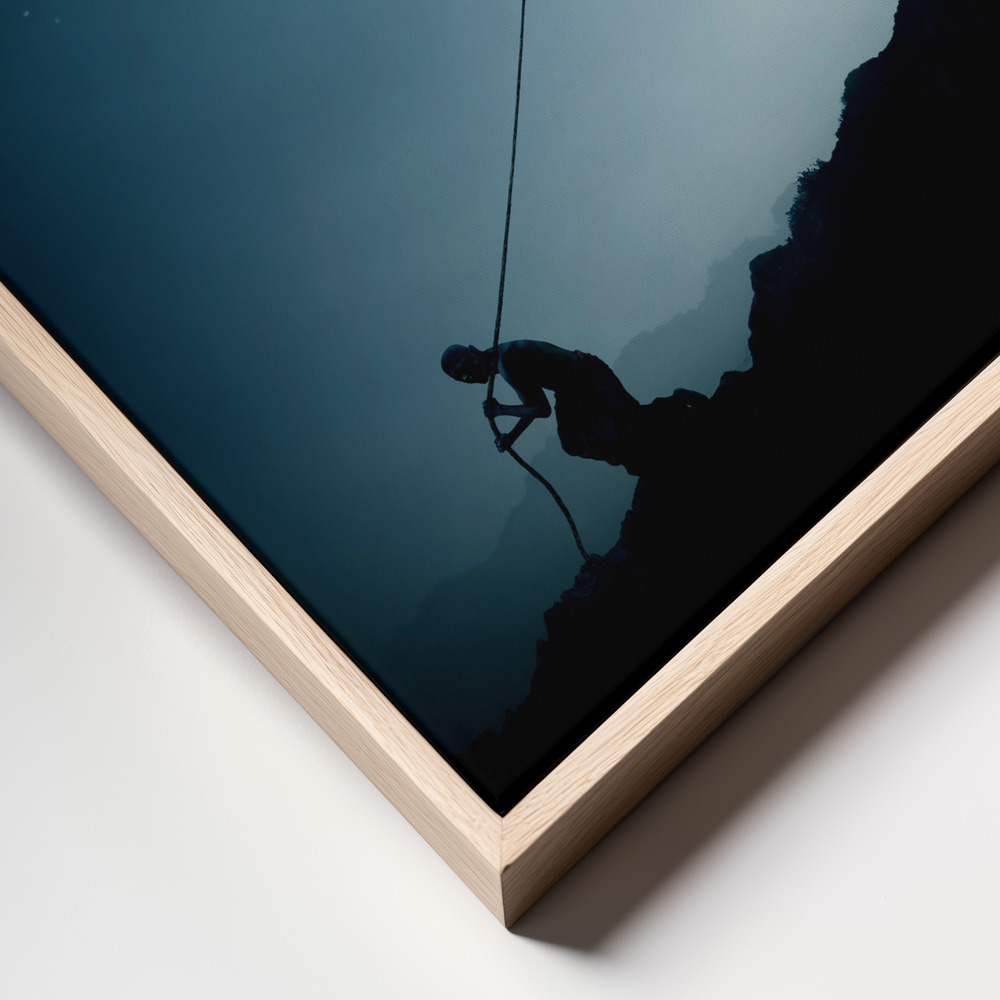 Canvas print - The Dreamer frame close up - natural frame