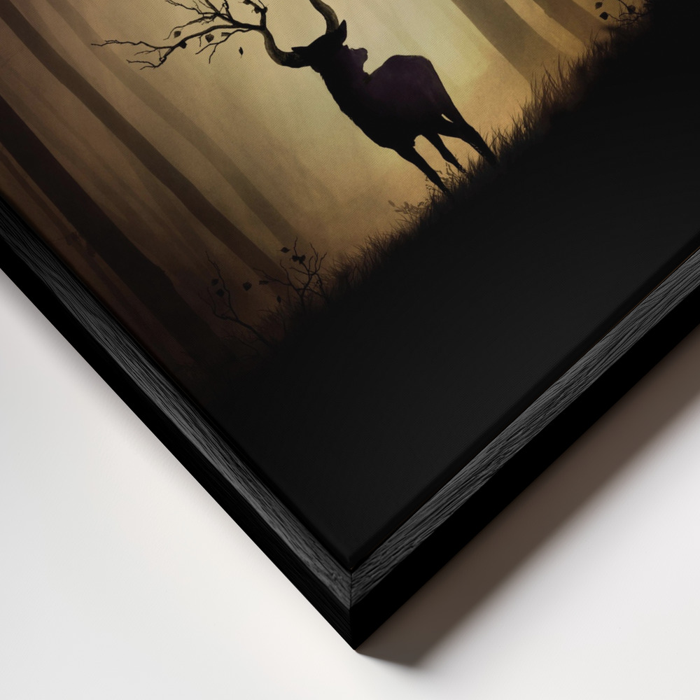 Canvas print - Legendes d'automne frame close up - black frame