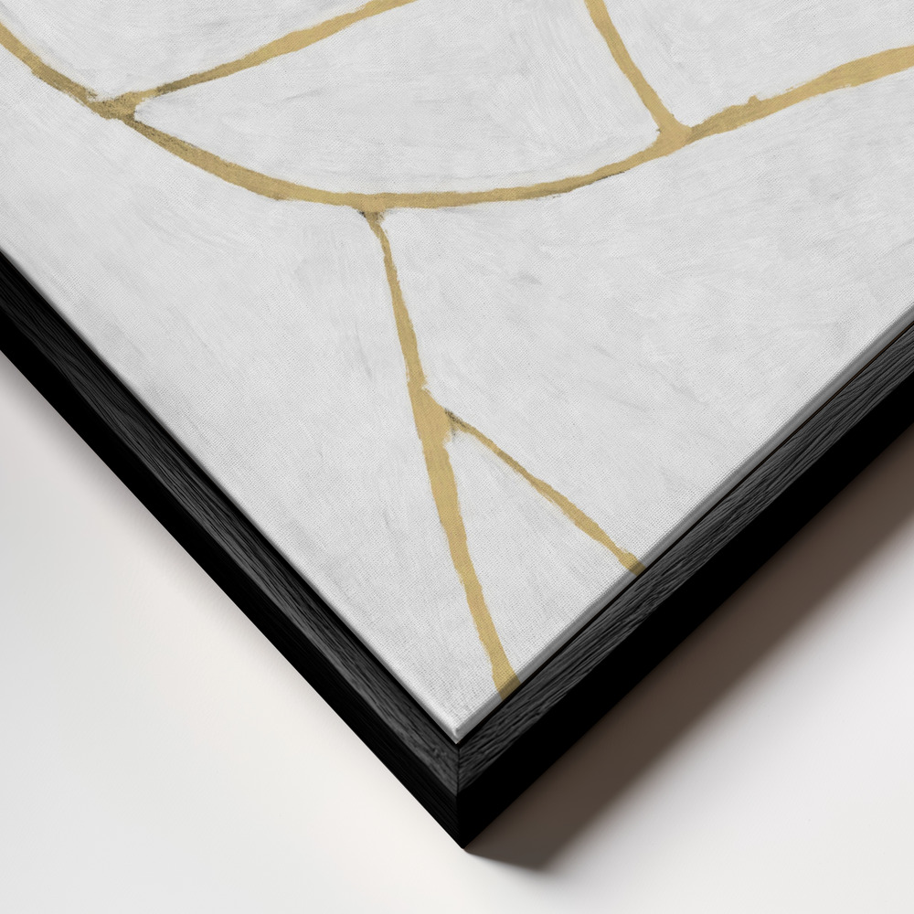 Canvas print - Delight frame close up - black frame