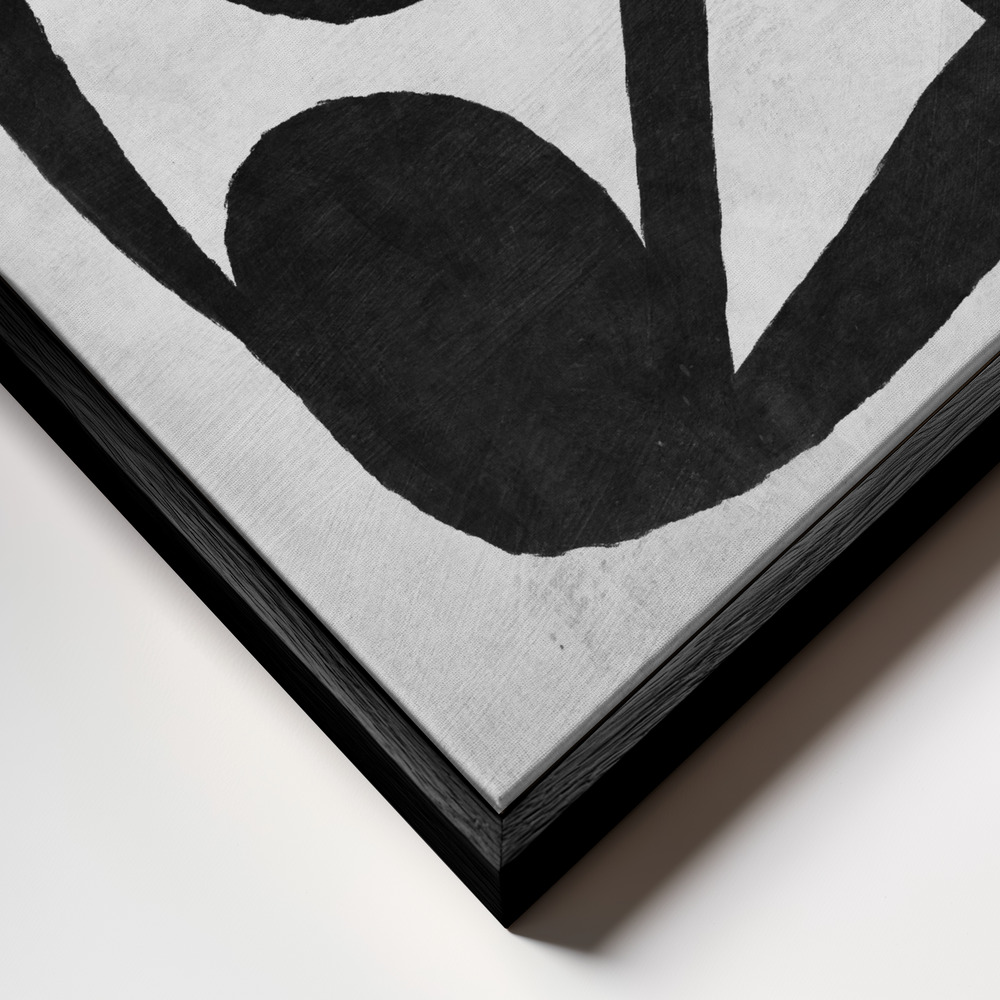 Canvas print - Abstract Melody frame close up - black frame