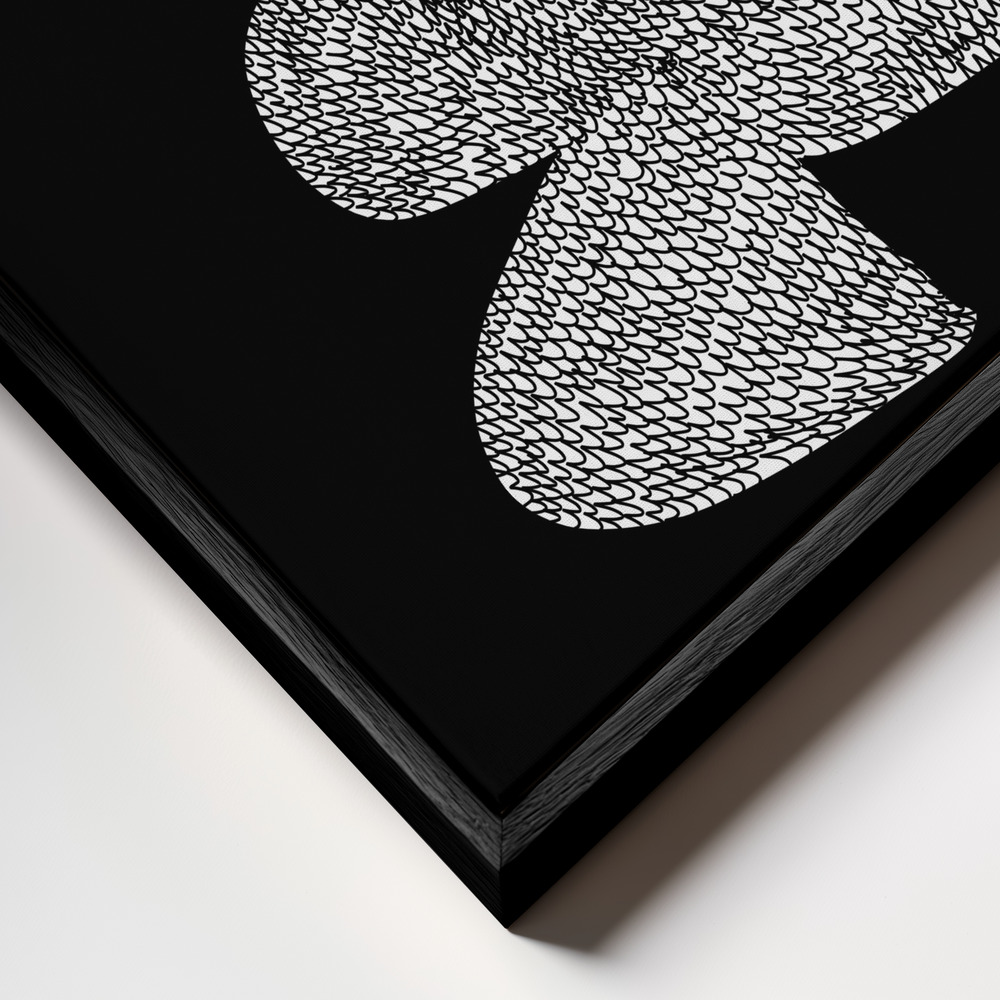 Canvas print - Craft frame close up - black frame