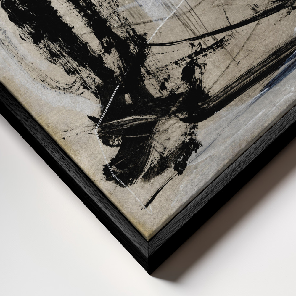 Canvas print - Method frame close up - black frame