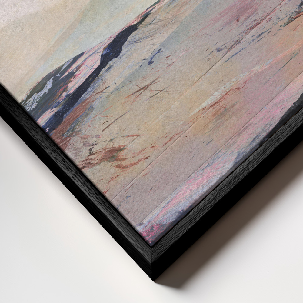 Canvas print - Summer frame close up - black frame