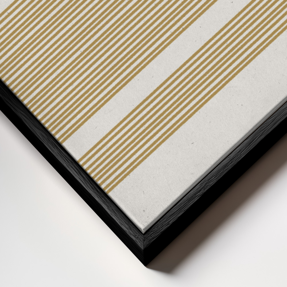 Canvas print - Harmony in Lines frame close up - black frame