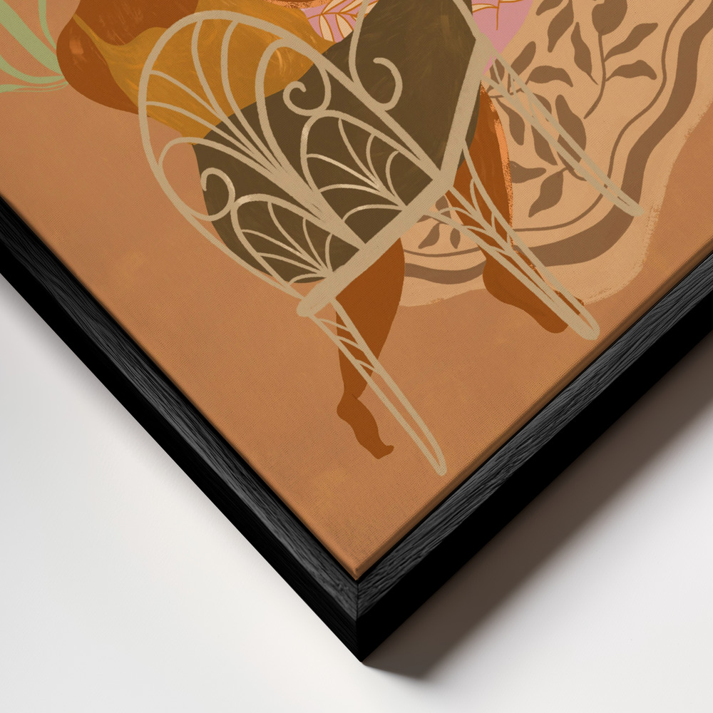 Stampe su tela - We Meet Again primo piano della cornice - cornice nera