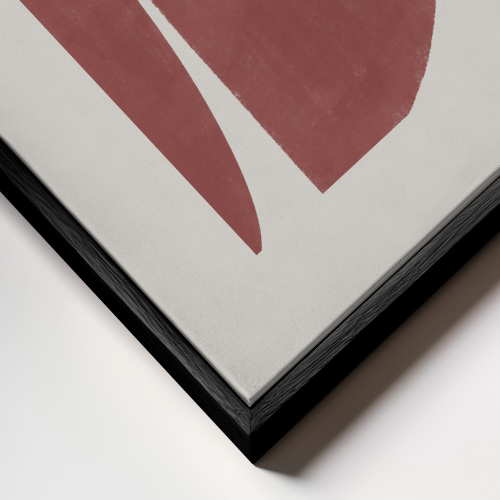 Stampe su tela - Rustic Harmony primo piano della cornice - cornice nera