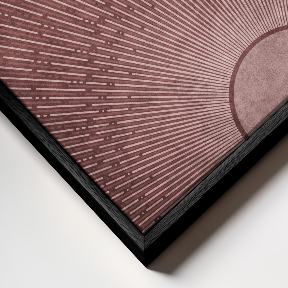 Stampe su tela - Radiant Horizon primo piano della cornice - cornice nera