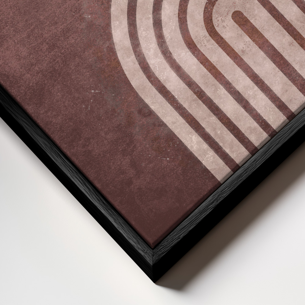 Stampe su tela - Serene Symmetry primo piano della cornice - cornice nera