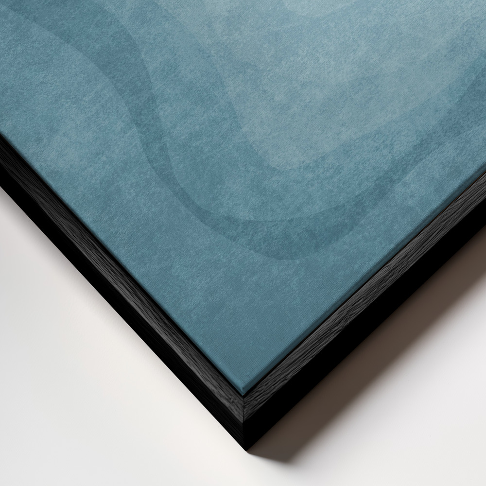 Canvas print - Whale Serenade frame close up - black frame