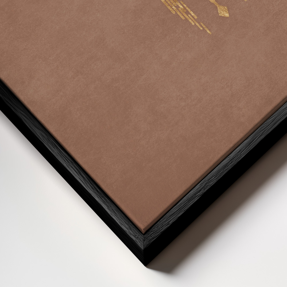 Canvas print - Golden Horn Spirit frame close up - black frame