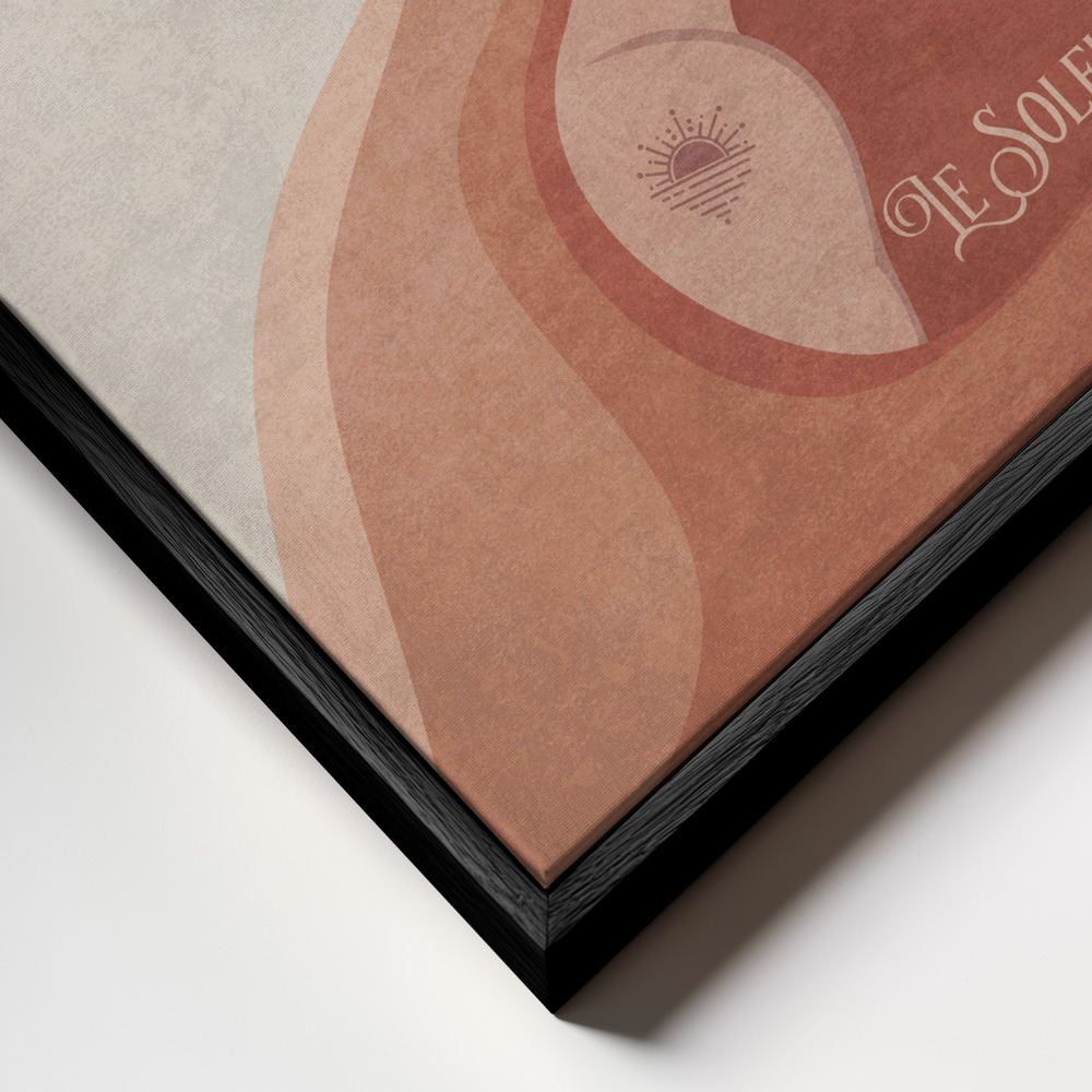 Canvas print - Radiant Dreams frame close up - black frame