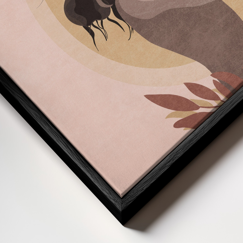 Canvas print - Spirit Connection frame close up - black frame