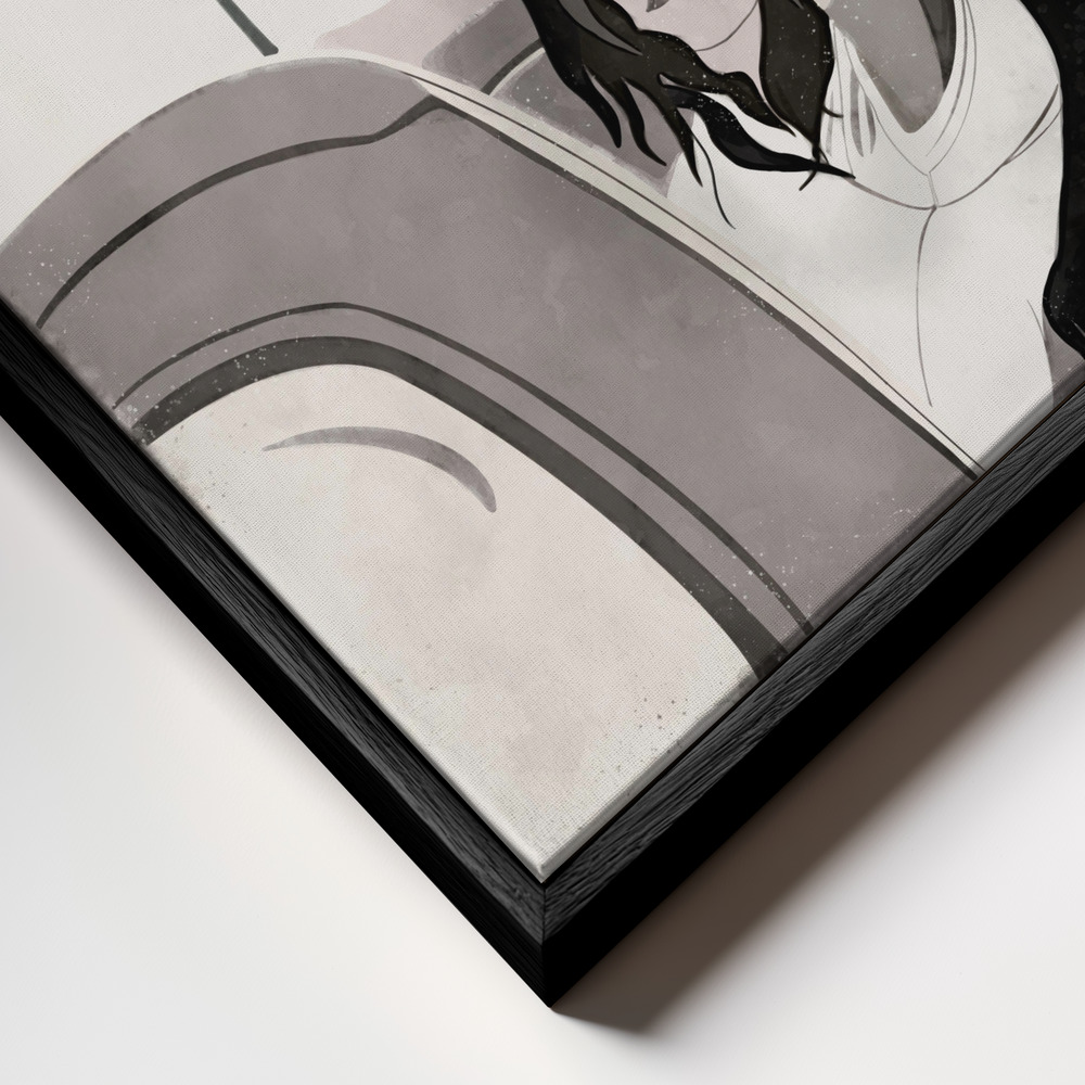 Stampe su tela - Rebel Spirit primo piano della cornice - cornice nera