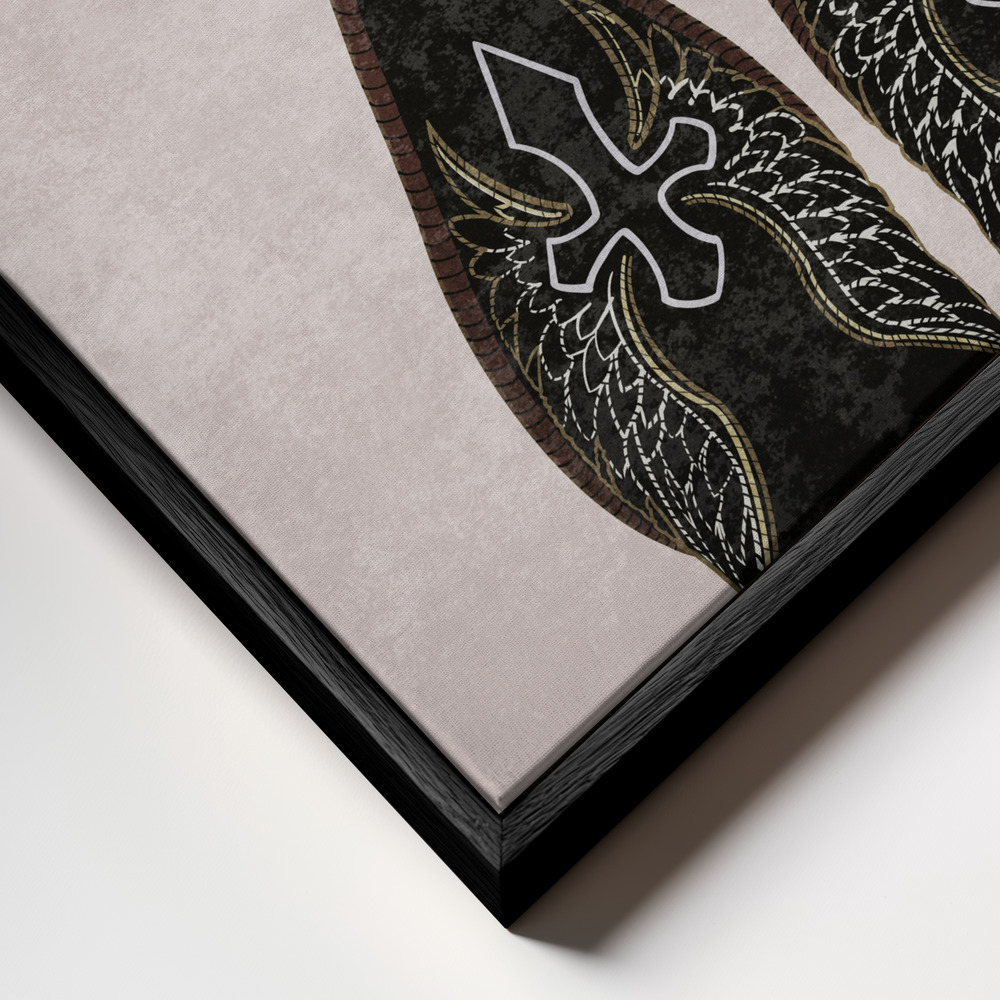 Stampe su tela - Western Harmony primo piano della cornice - cornice nera