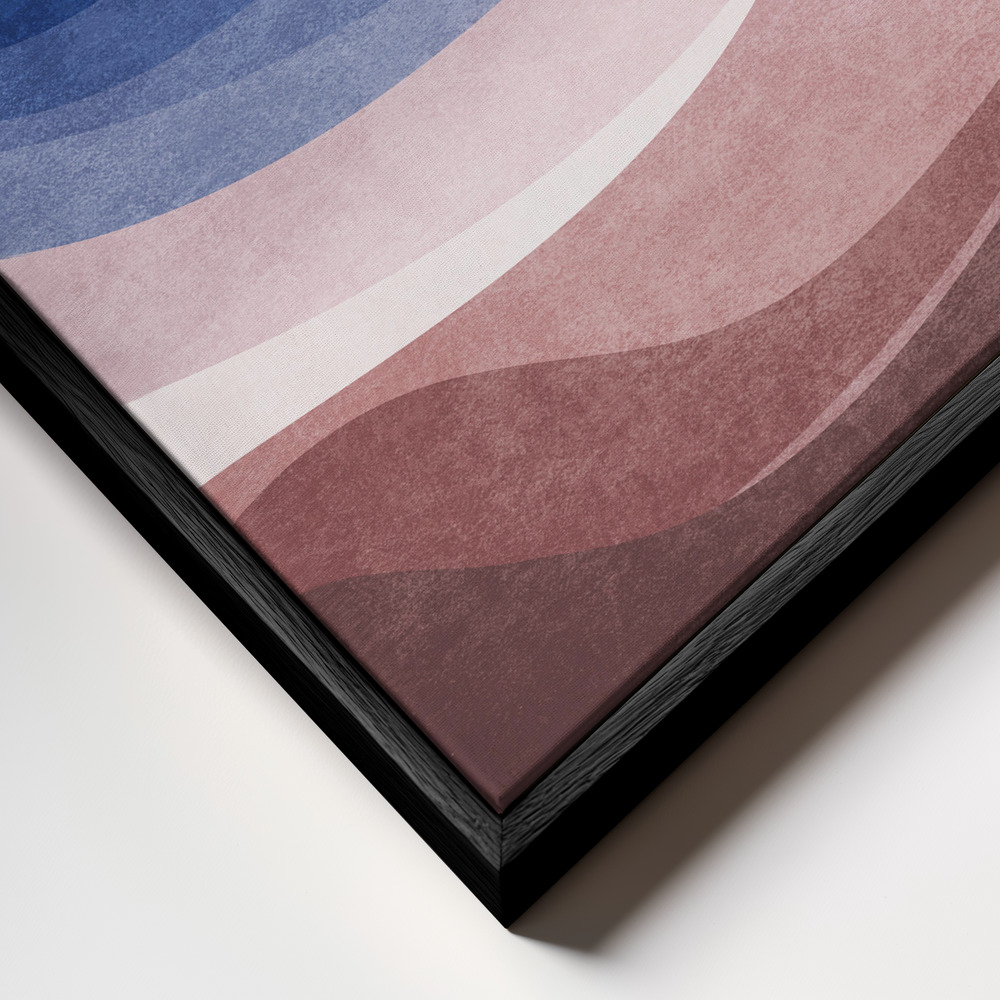 Canvas print - Lunar Horizons frame close up - black frame