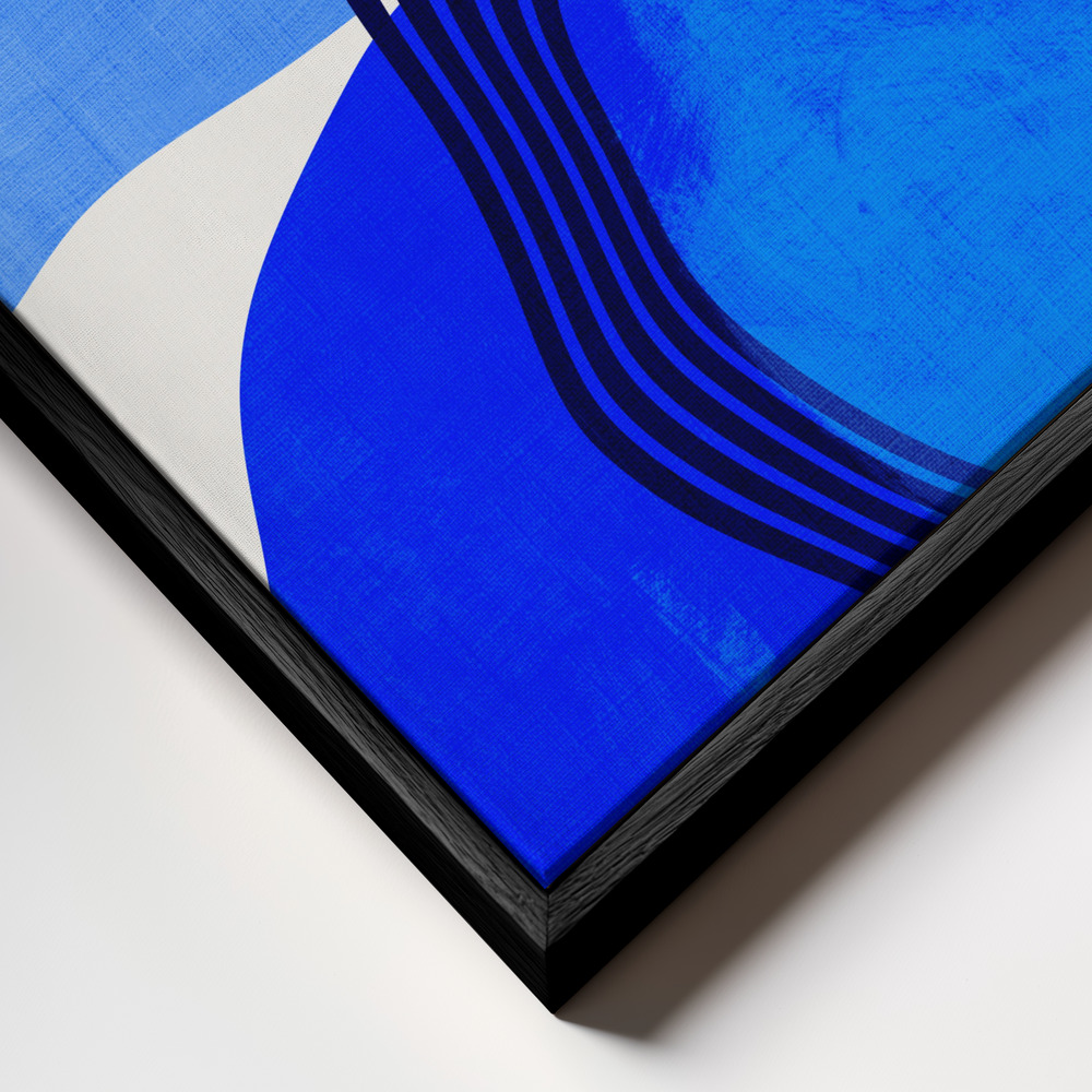 Canvas print - Abstract 22 2 frame close up - black frame