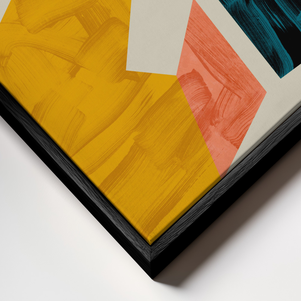 Canvas print - Ecken 3 frame close up - black frame