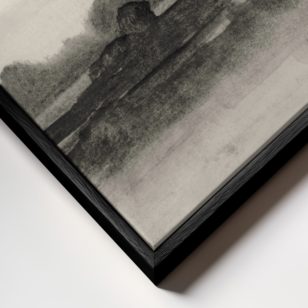 Canvas print - Land 2 frame close up - black frame