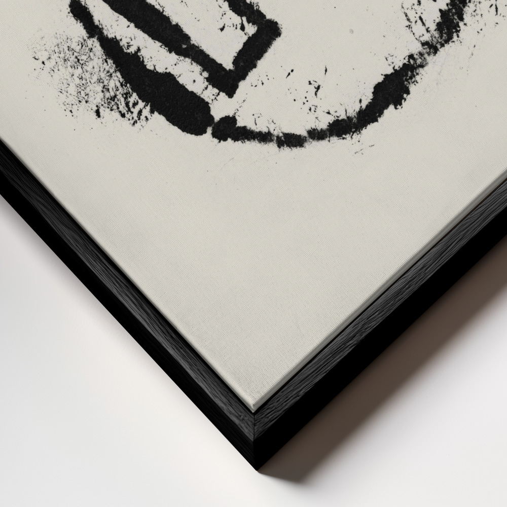 Canvas print - Rise  1 frame close up - black frame