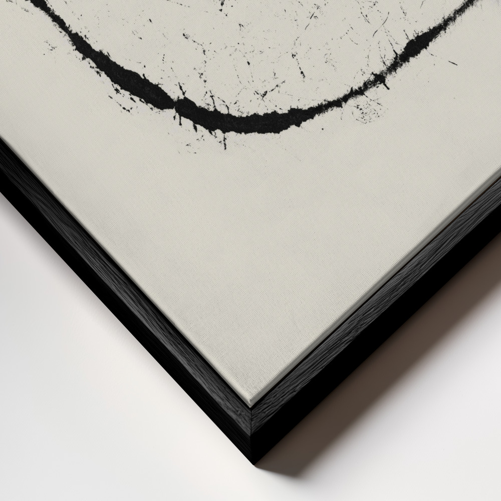 Canvas print - Rise  2 frame close up - black frame