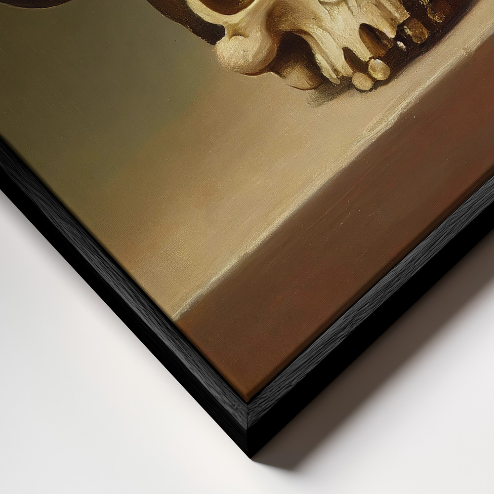 Canvas print - The Dream Is Over frame close up - black frame