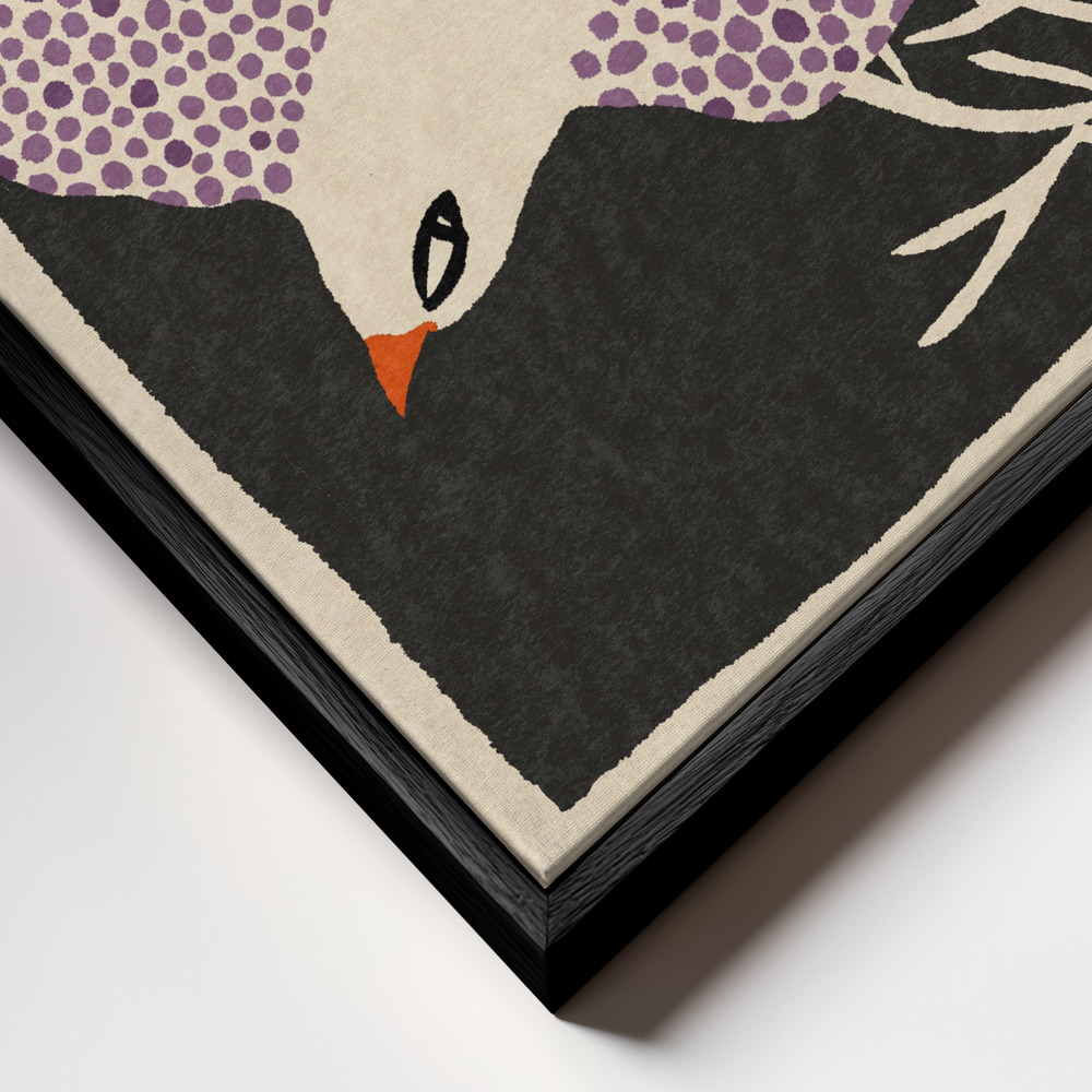 Canvas schilderi - P 2024 015 frame close-up - zwart frame