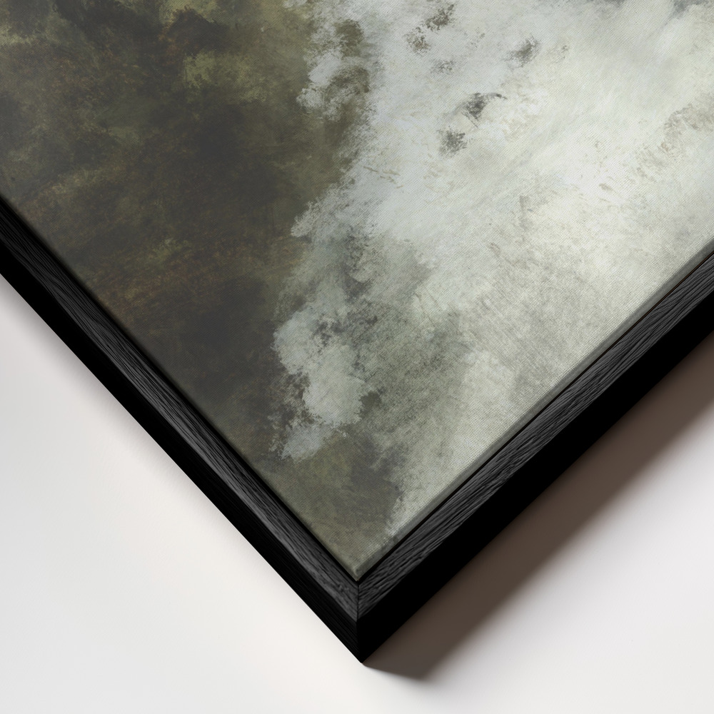 Lærred - River Gorge ramme nærbillede - sort ramme