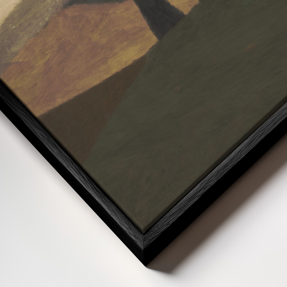 Canvas print - Paysage 2 frame close up - black frame