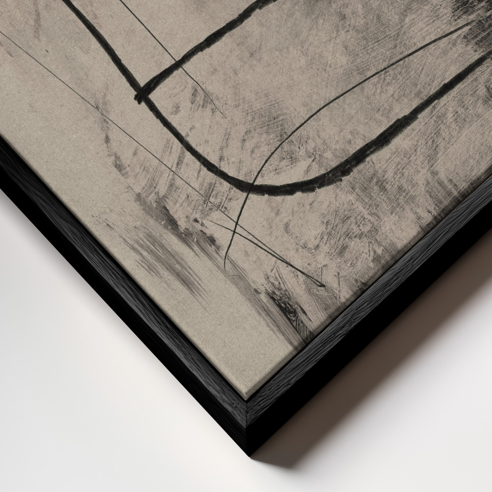 Canvas print - Retreat frame close up - black frame