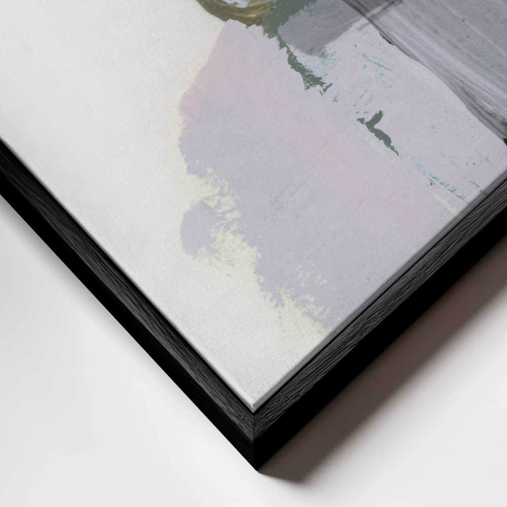 Canvas print - Lune frame close up - black frame