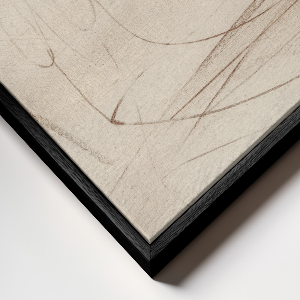 Canvas print - Dessiner frame close up - black frame