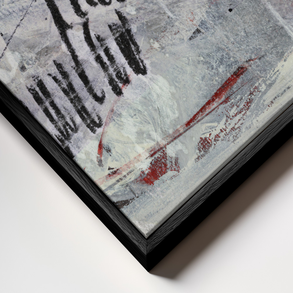 Canvas print - Plan 'a' frame close up - black frame