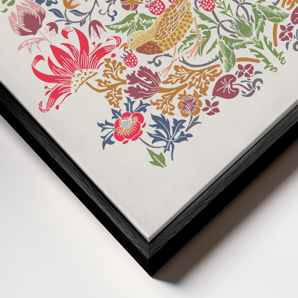 Canvas print - Floral Harmony frame close up - black frame