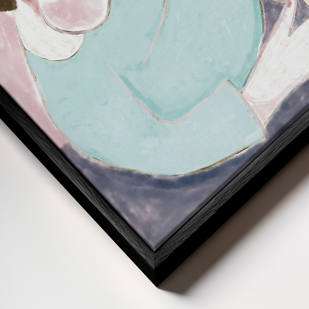 Leinwandbild - Time to Relax rahmen Nahaufnahme - schwarzer Rahmen