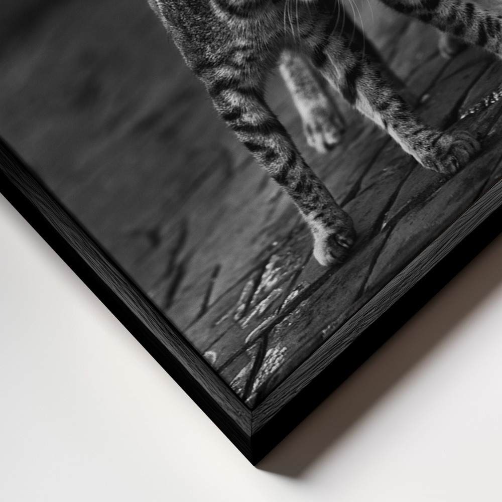 Canvas print - Untitled frame close up - black frame