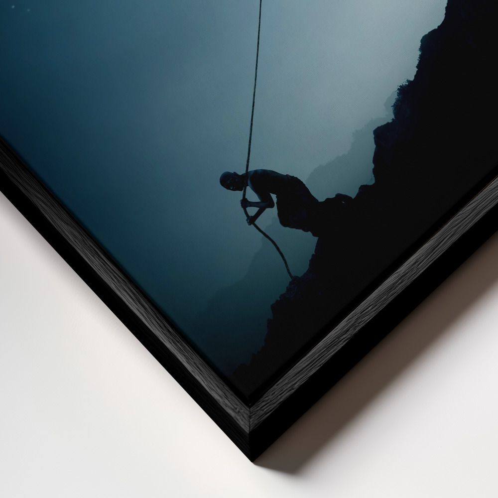 Canvas print - The Dreamer frame close up - black frame