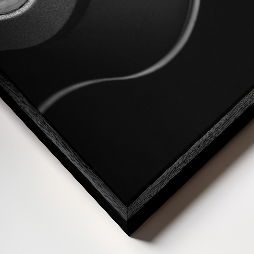 Canvas schilderi - Craters and Curves frame close-up - zwart frame