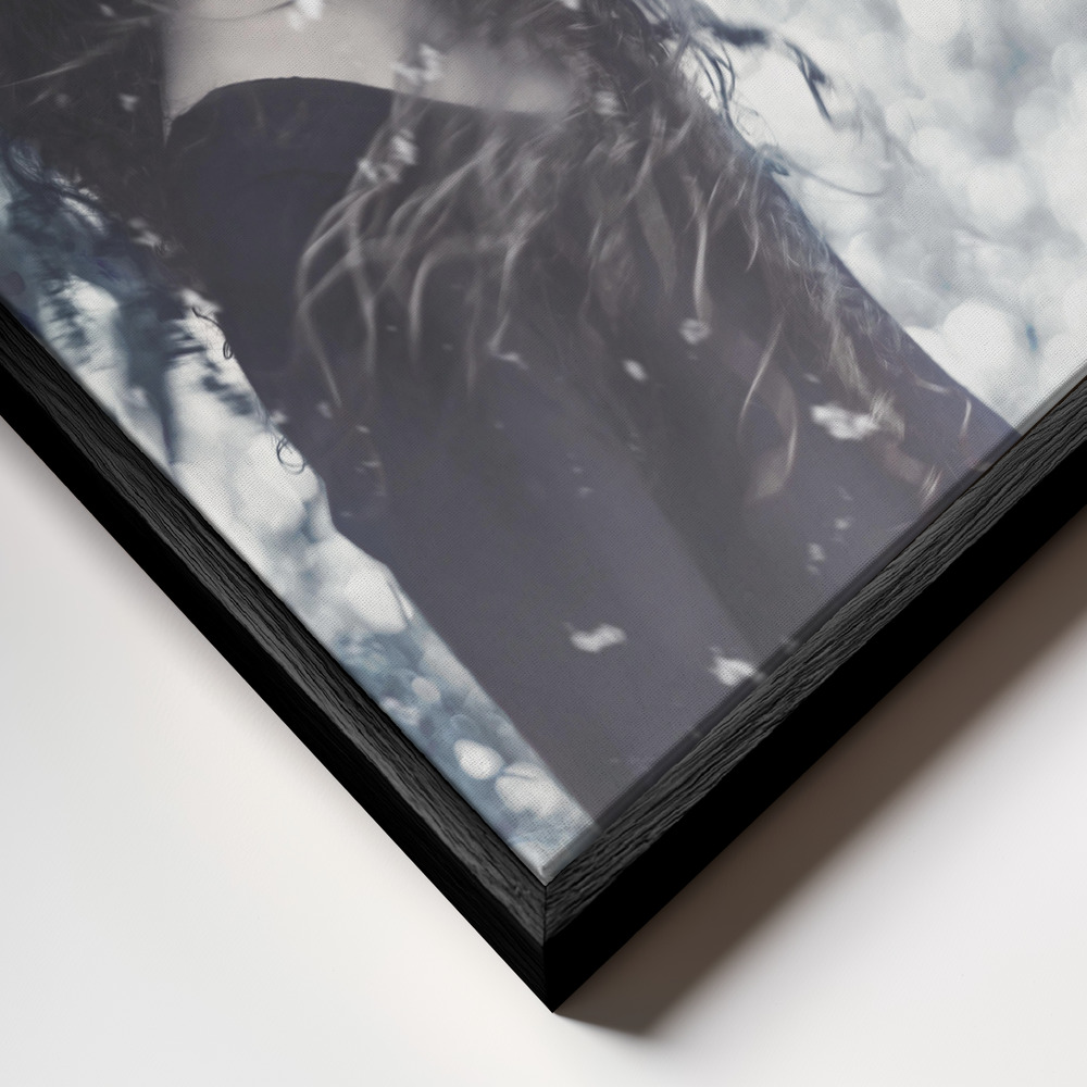 Obraz na płótnie - Free spirit zbliżenie ramki - czarna ramka