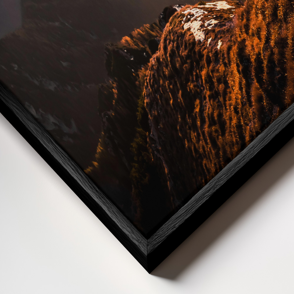 Canvas schilderi - Just ride ... frame close-up - zwart frame