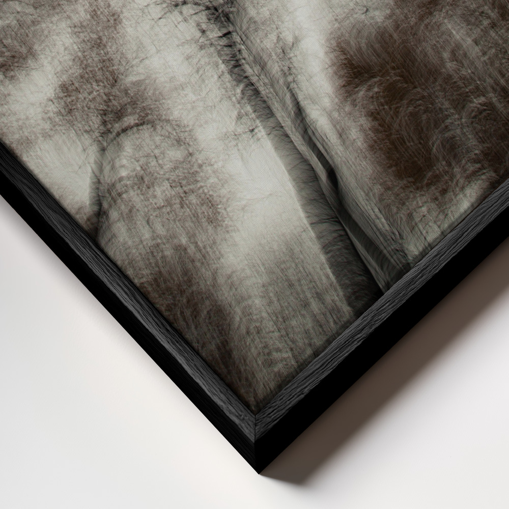 Canvas print - The First Autumn Storm frame close up - black frame