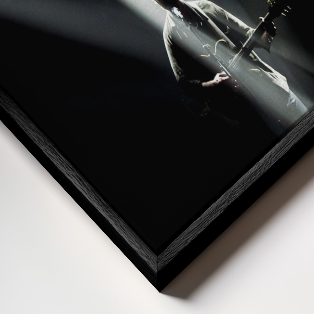 Canvas schilderi - Let there be light frame close-up - zwart frame