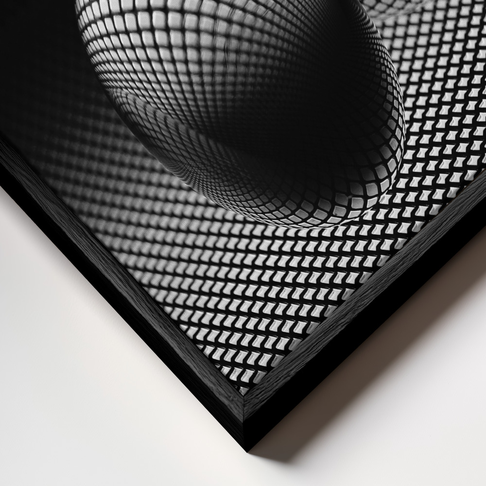 Canvas schilderi - Darkness frame close-up - zwart frame