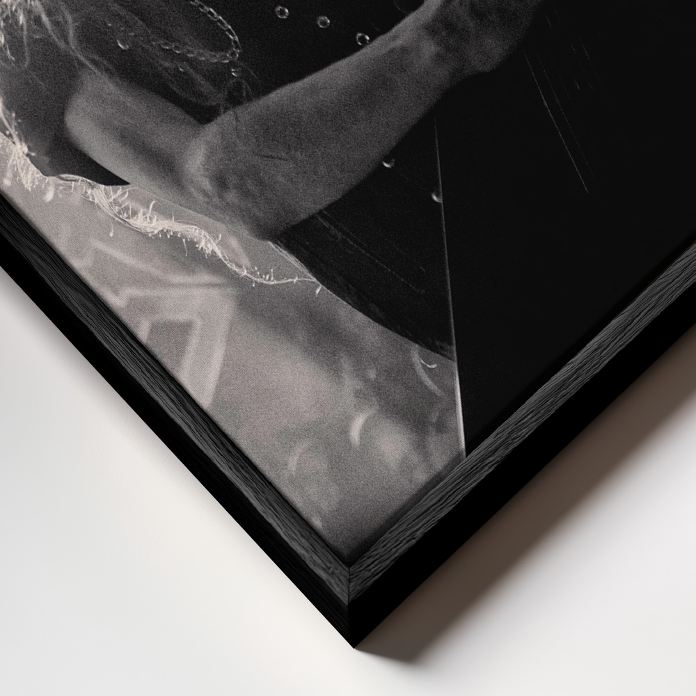 Toile - Give it your all cadre en gros plan - cadre noir