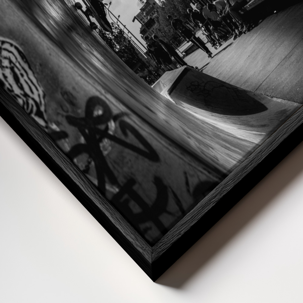 Toile - Wallride cadre en gros plan - cadre noir