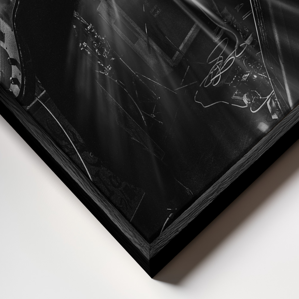 Canvas schilderi - Rhythmic Fury frame close-up - zwart frame