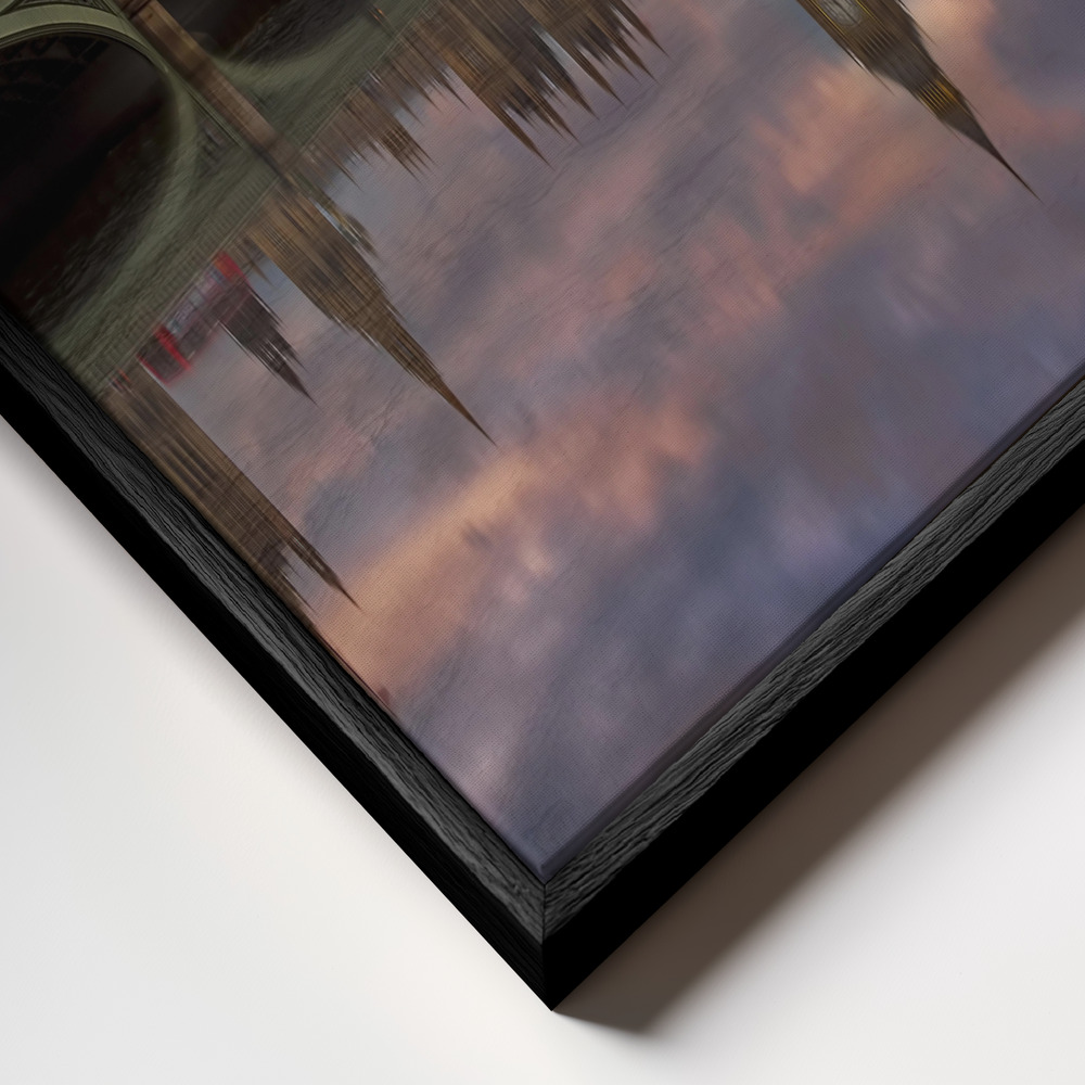 Toile - A Sunset To Remember .. cadre en gros plan - cadre noir