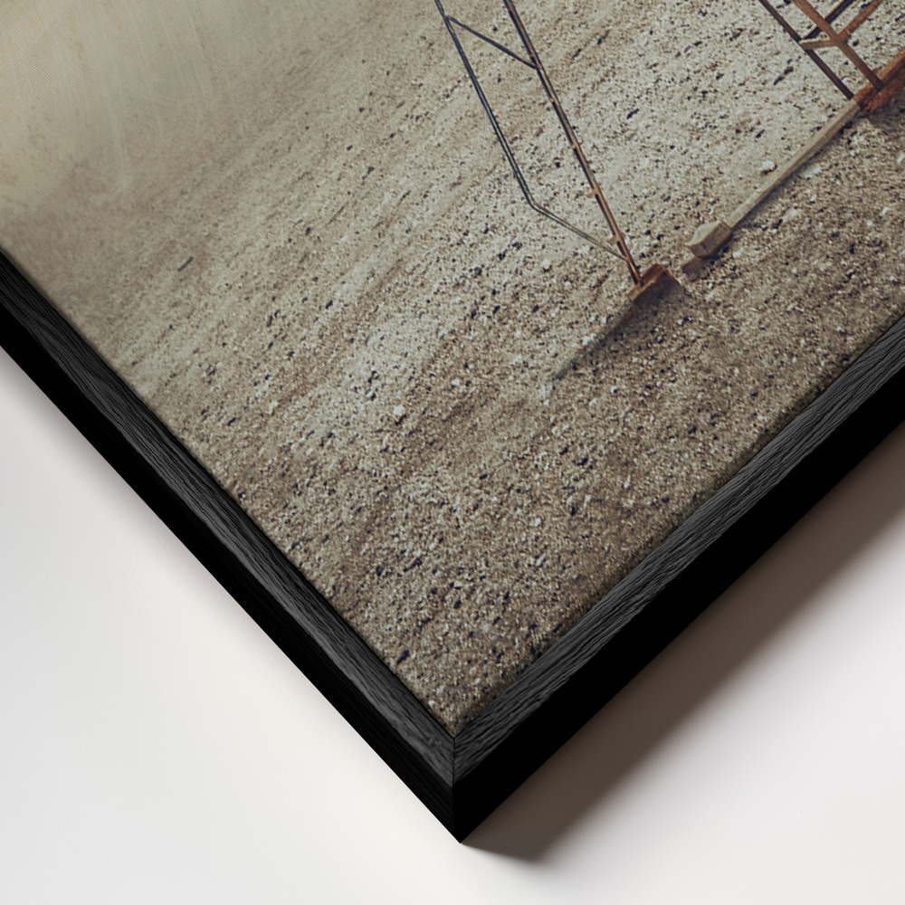 Canvas schilderi - Go to Nature frame close-up - zwart frame
