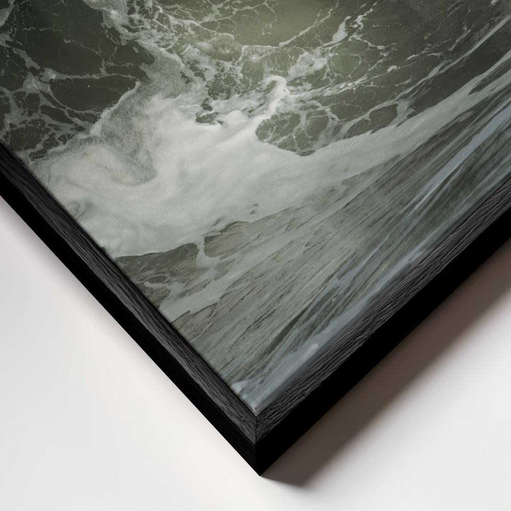 Canvas schilderi - Seeking some shade... frame close-up - zwart frame