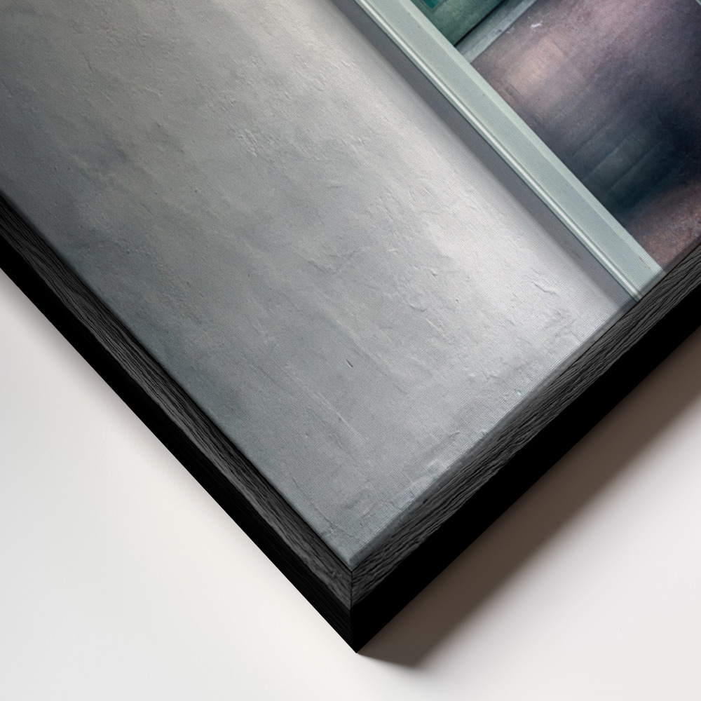 Canvas schilderi - The beauty of emptiness frame close-up - zwart frame