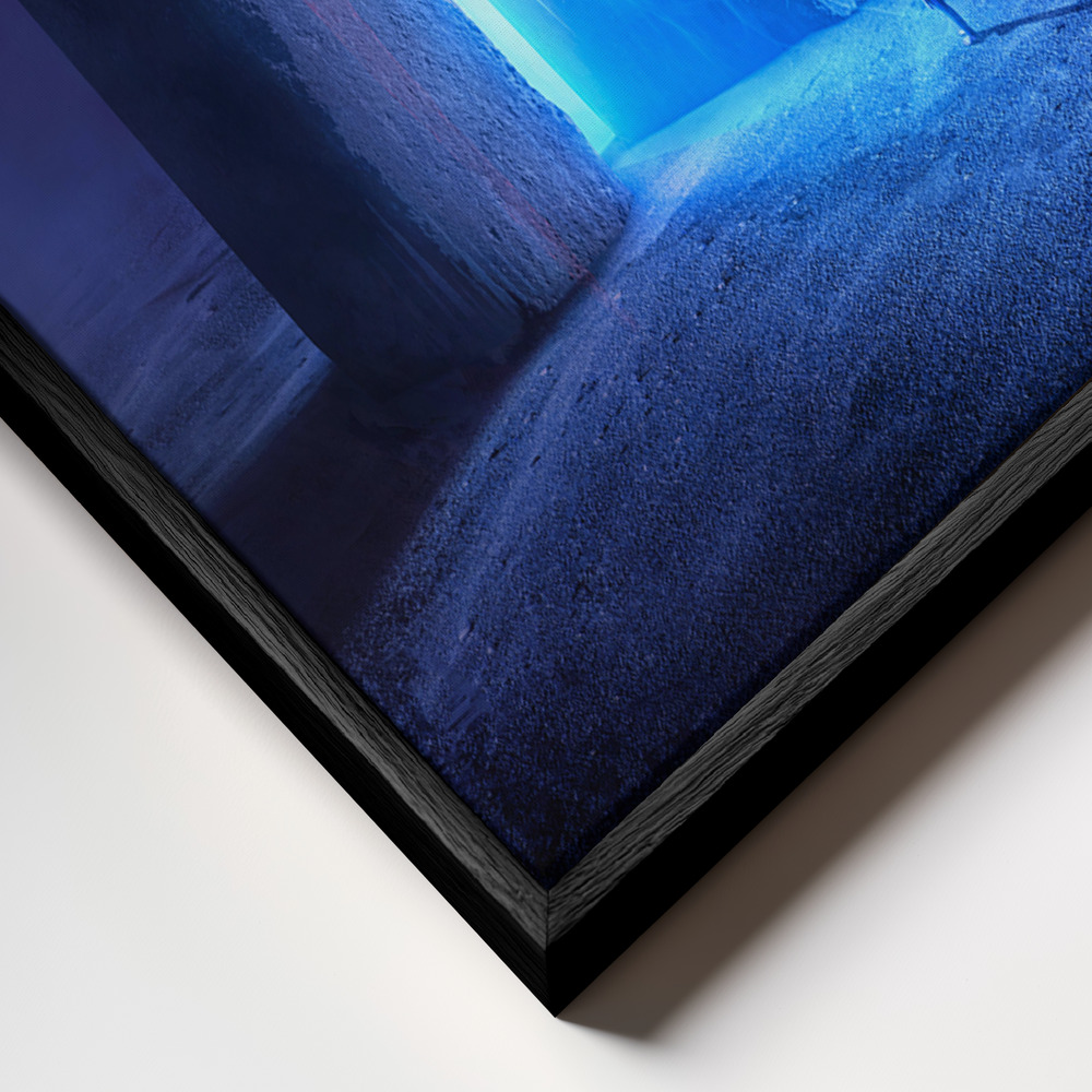 Canvas schilderi - Time Gate frame close-up - zwart frame